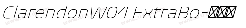 ClarendonW04 ExtraBo字体转换